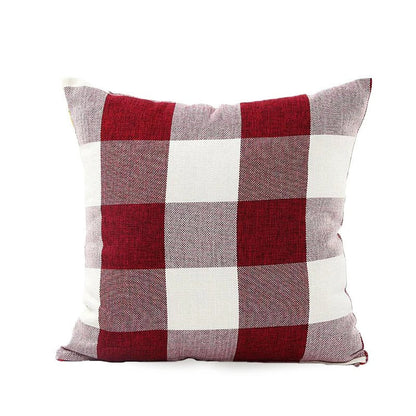 Skorter | Cozy Checked Cushion Cover in Country Style – Autumn Plaid (1+1 FREE)