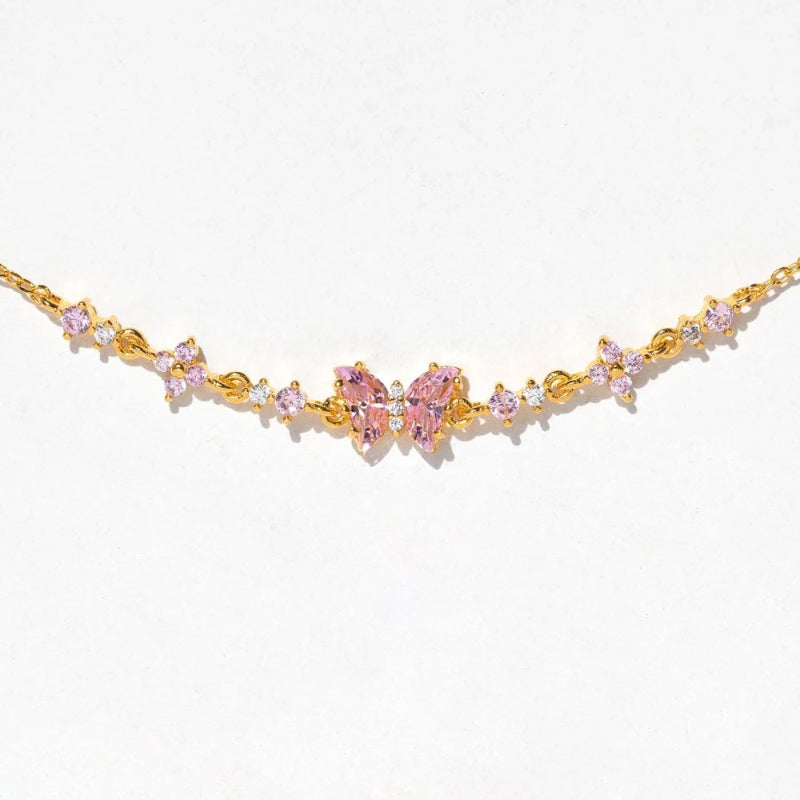 Skorter | Cute And Sweet Bowknot Heart Chain Zircon Bracelets