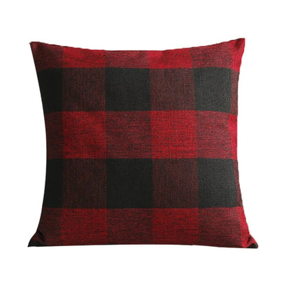Skorter | Cozy Checked Cushion Cover in Country Style – Autumn Plaid (1+1 FREE)
