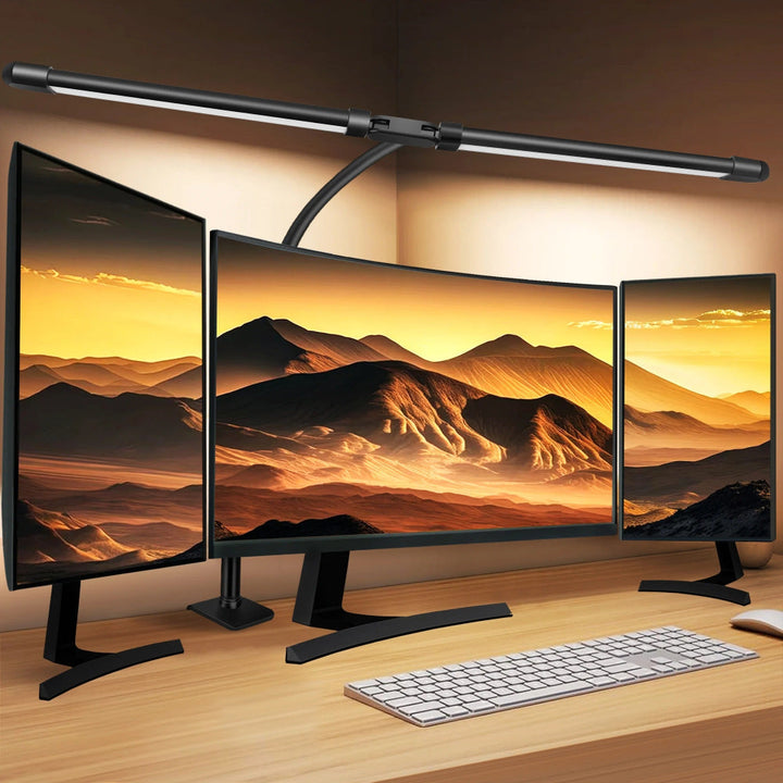 Skorter | Dubbelsidig LED-skrivbordslampa | Belysningslösning för studier, arbete och kontor 