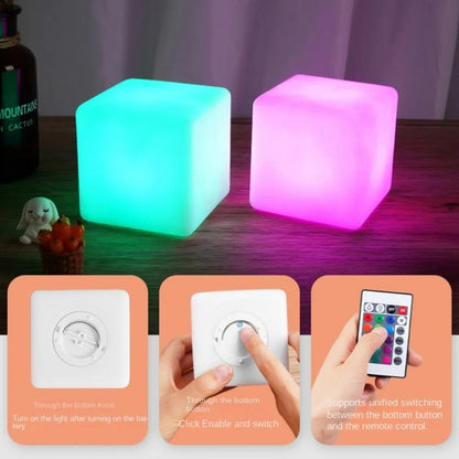 Skorter | Cube Lamp - Modern Square Lamp with Ambient Lighting