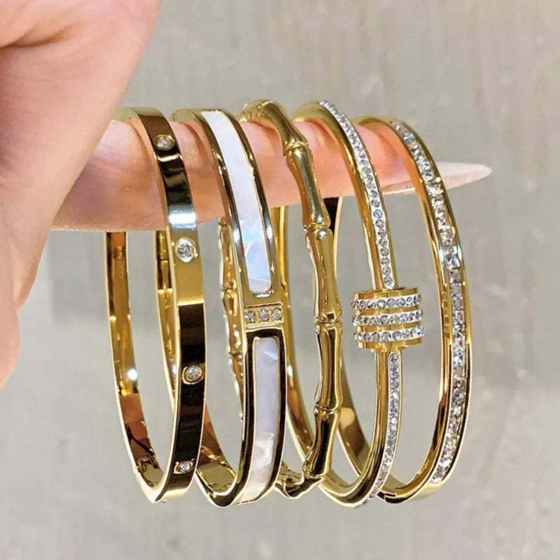 Skorter | Stainless Steel Fashion Bangle Bracelets For Women