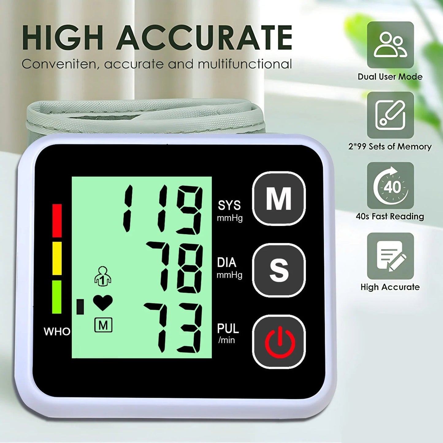 Skorter | Compact Blood Pressure Monitor – Convenient, Accurate Readings for Daily Use