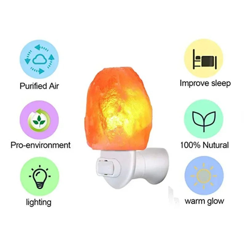 Skorter | Himalayan Salt Lamp Natural Crystal Light for Home Decor & Wellness -  Release Negative Ions Bedroom