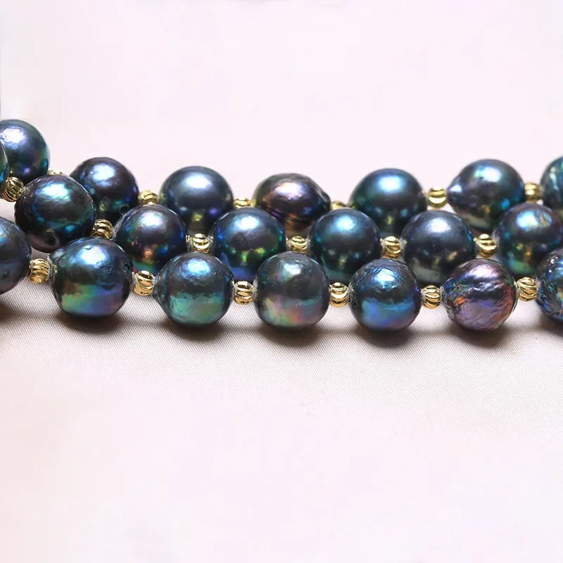 Skorter | Adjustable Bracelet With Natural Baroque Pearl Beads For Women