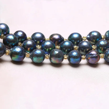 Skorter | Adjustable Bracelet With Natural Baroque Pearl Beads For Women