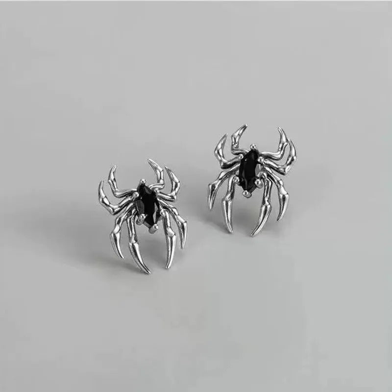 Skorter | Dark Gothic Vintage-Style Spider Stud Earrings For Women
