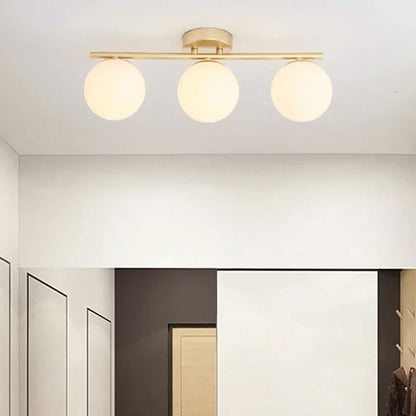 Skorter | NordLux LED Glass Ceiling Light – White Globe