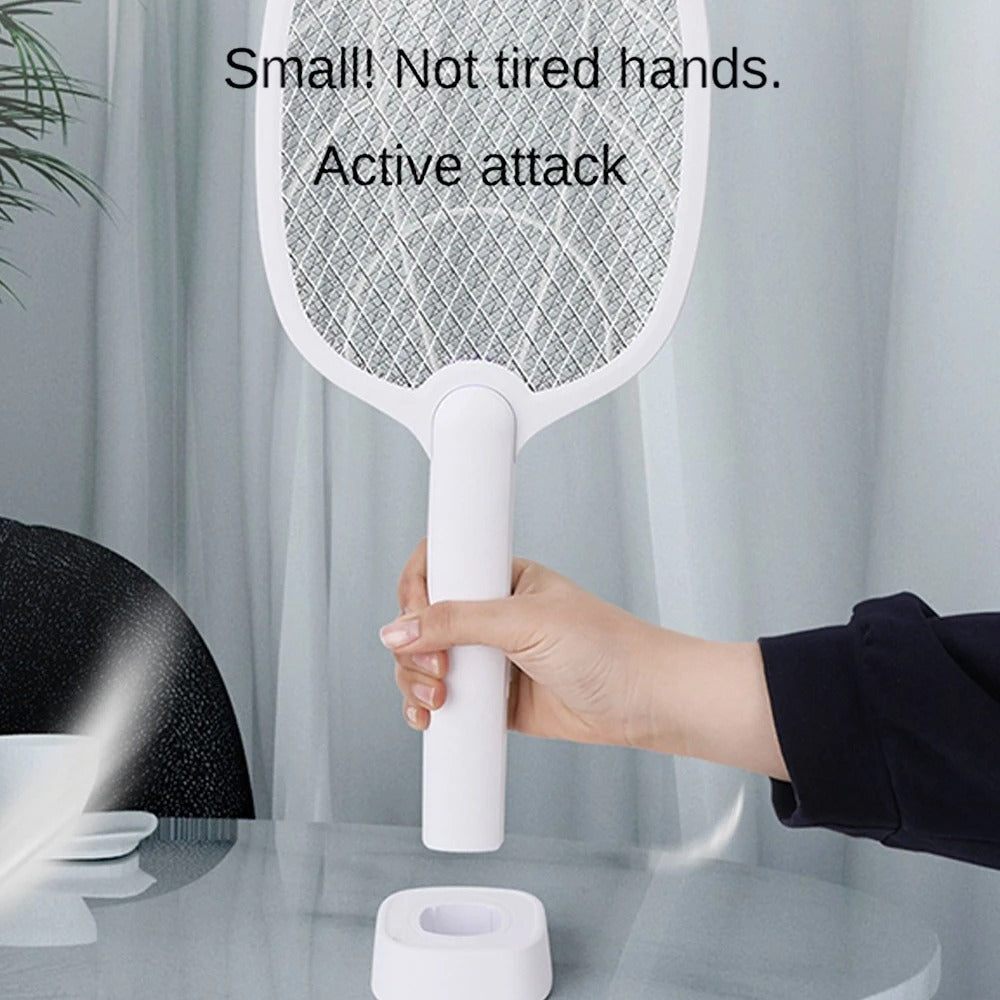 Skorter | 2-in-1 Electric Mosquito Swatter & Bug Zapper – 2500V USB Rechargeable Insect Killer Racket