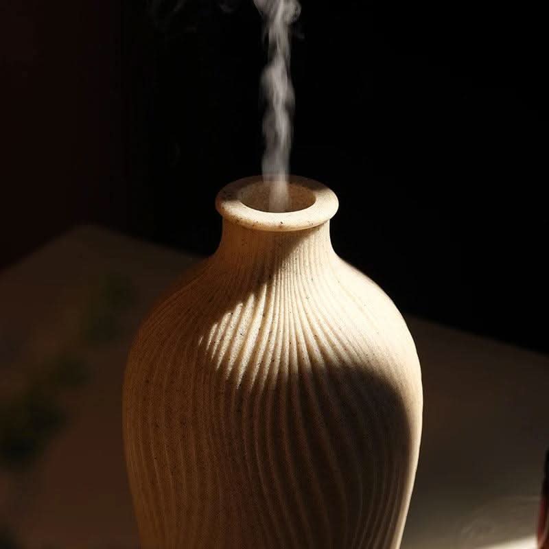 Skorter | Boho Vase Essential Oil Humidifier – Polyresin Ultrasonic Diffuser