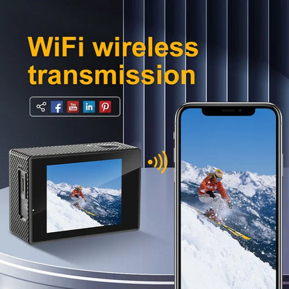 Skorter | Ultra HD Sport Pro Camera - Wifi Enabled and Waterproof for Vlogging and Outdoor Sports