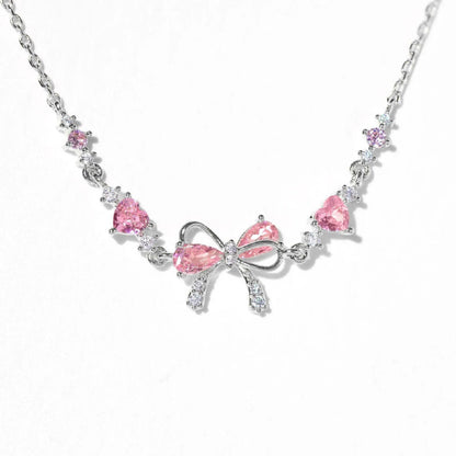 Skorter | Cute And Sweet Bowknot Heart Chain Zircon Bracelets