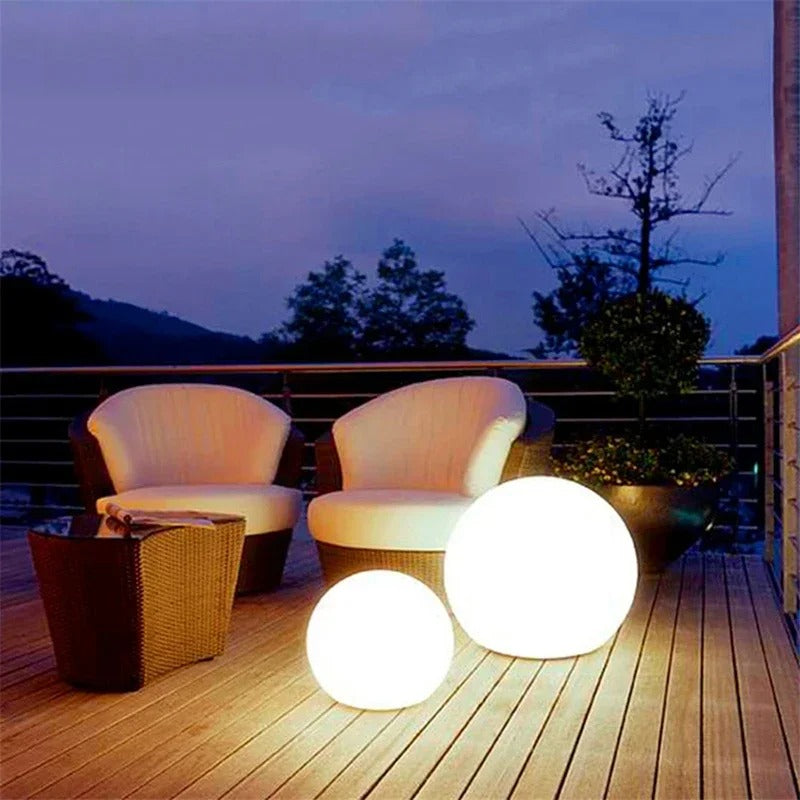 Skorter | Solar Powered Mood Light Sphere - ShapeLights Rechargeable Ball Light for Outdoors
