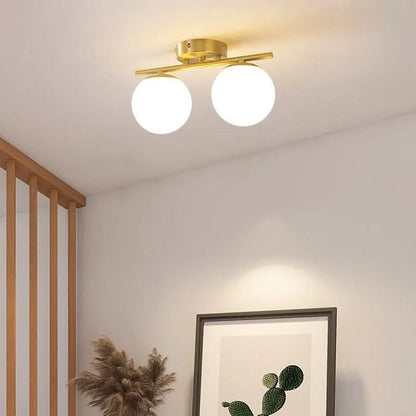 Skorter | NordLux LED Glass Ceiling Light – White Globe