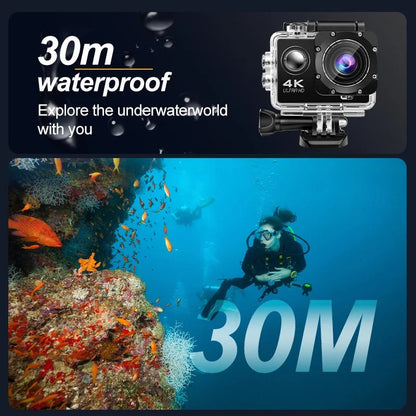 Skorter | Ultra HD Sport Pro Camera - Wifi Enabled and Waterproof for Vlogging and Outdoor Sports