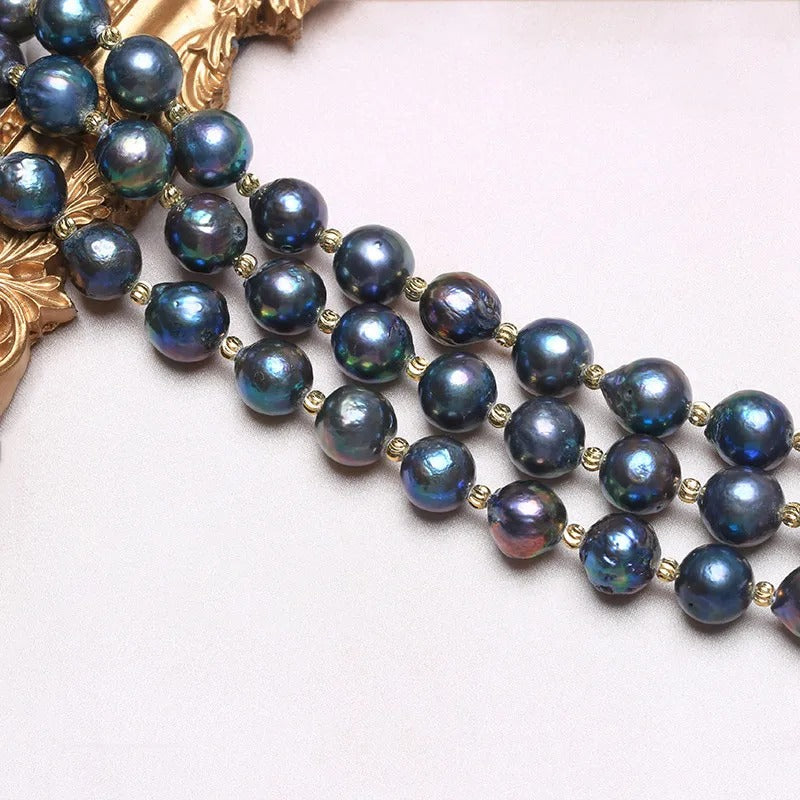 Skorter | Adjustable Bracelet With Natural Baroque Pearl Beads For Women