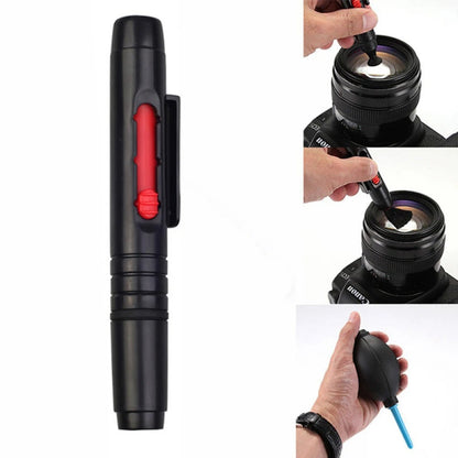 Skorter | 3 in 1 Portable Camera Clean Kit Lens Cleaning Cleaner Dust Pen Blower Cloth Kit for Camera, Videos, Lenses, CCD