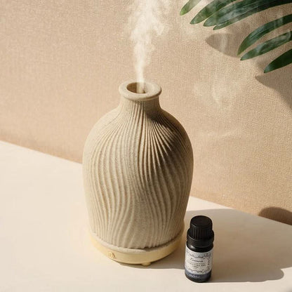 Skorter | Boho Vase Essential Oil Humidifier – Polyresin Ultrasonic Diffuser