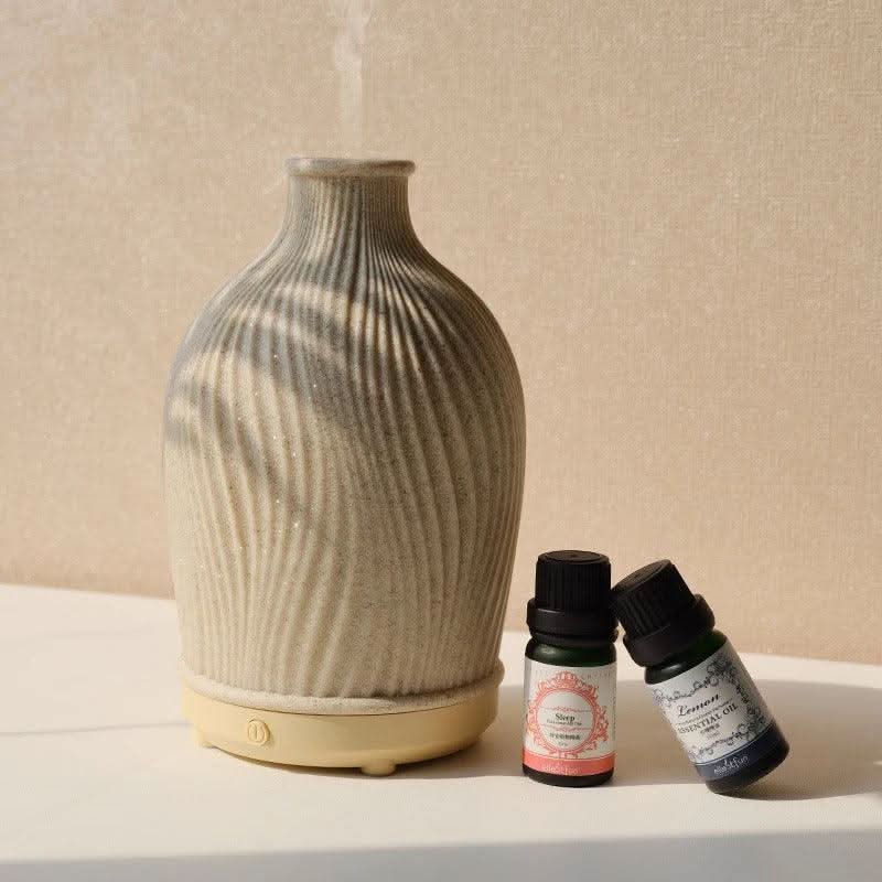 Skorter | Boho Vase Essential Oil Humidifier – Polyresin Ultrasonic Diffuser