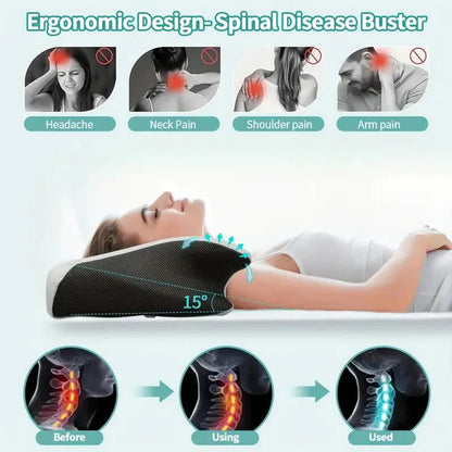 Skorter | Butterfly Neck Support Memory Pillow | Ergonomic, Hypoallergenic & Ideal for All Sleep Positions