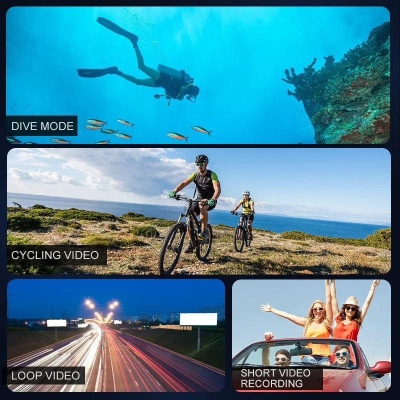 Skorter | Ultra HD Sport Pro Camera - Wifi Enabled and Waterproof for Vlogging and Outdoor Sports