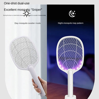 Skorter | 2-in-1 Electric Mosquito Swatter & Bug Zapper – 2500V USB Rechargeable Insect Killer Racket
