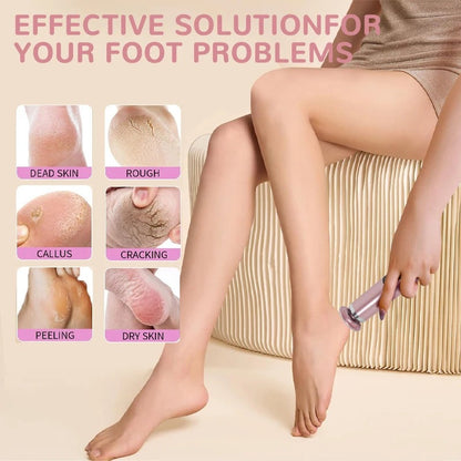 Skorter | 2-in-1 Electric Foot & Hand Care Tool | Callus Remover & Nail Polisher for At-Home Pedicures