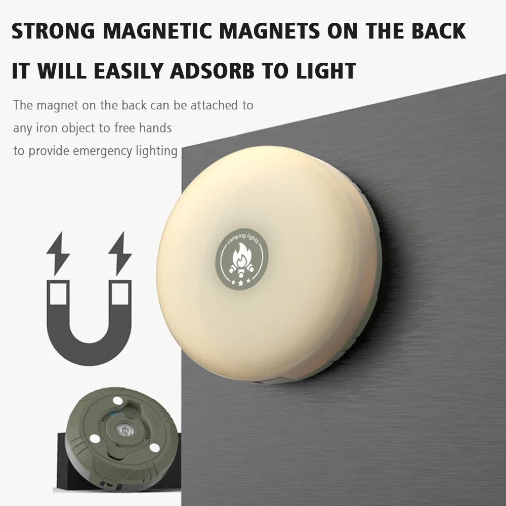 Skorter | CampBeam LED Outdoor String Lights – Rechargeable Waterproof Lights with Magnetic Hooks & 5 Lighting Modes