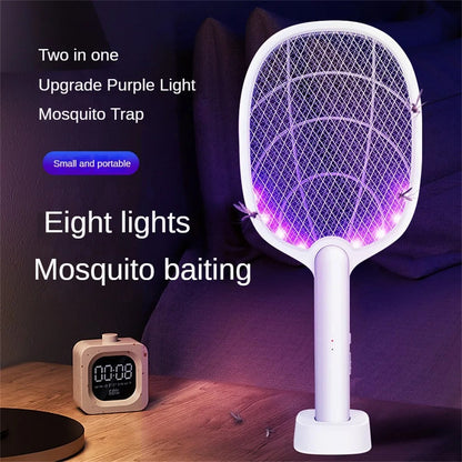 Skorter | 2-in-1 Electric Mosquito Swatter & Bug Zapper – 2500V USB Rechargeable Insect Killer Racket