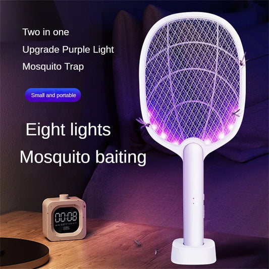 Skorter | 2-in-1 Electric Mosquito Swatter & Bug Zapper – 2500V USB Rechargeable Insect Killer Racket