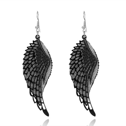 Skorter | Black Color Fashionable Ultra-Thin Flower Earrings Collection