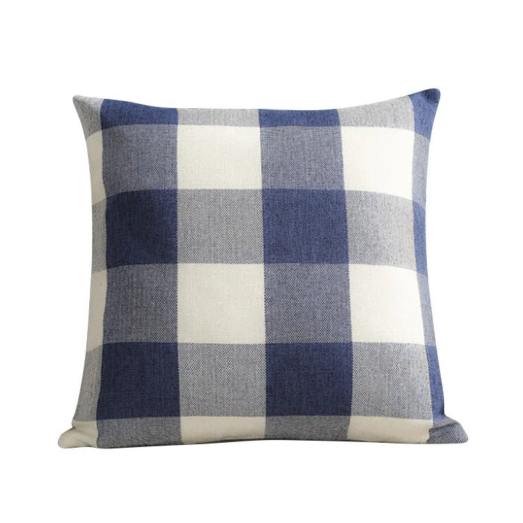 Skorter | Cozy Checked Cushion Cover in Country Style – Autumn Plaid (1+1 FREE)