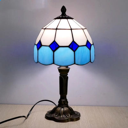 Skorter | Retro Baroque Tiffany Glass LED Table Lamp E27