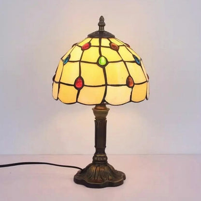 Skorter | Retro Baroque Tiffany Glass LED Table Lamp E27