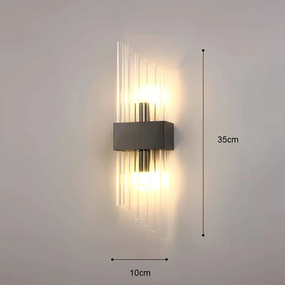 Skorter | Vägglampa med kristalldekoration