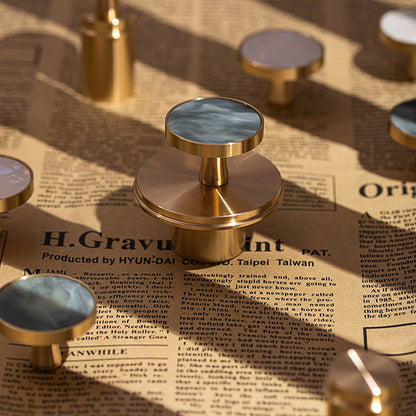 Skorter | Copper decorative stone wall hook – Elegant brass accent for modern interiors