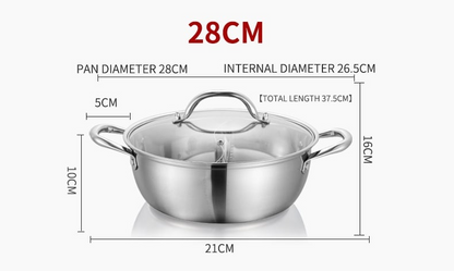 Skorter in stainless steel with dividers