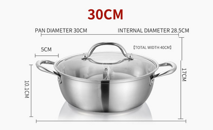 Skorter in stainless steel with dividers