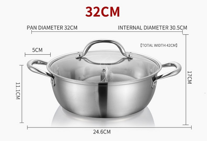 Skorter in Stainless Steel with Practical Divider