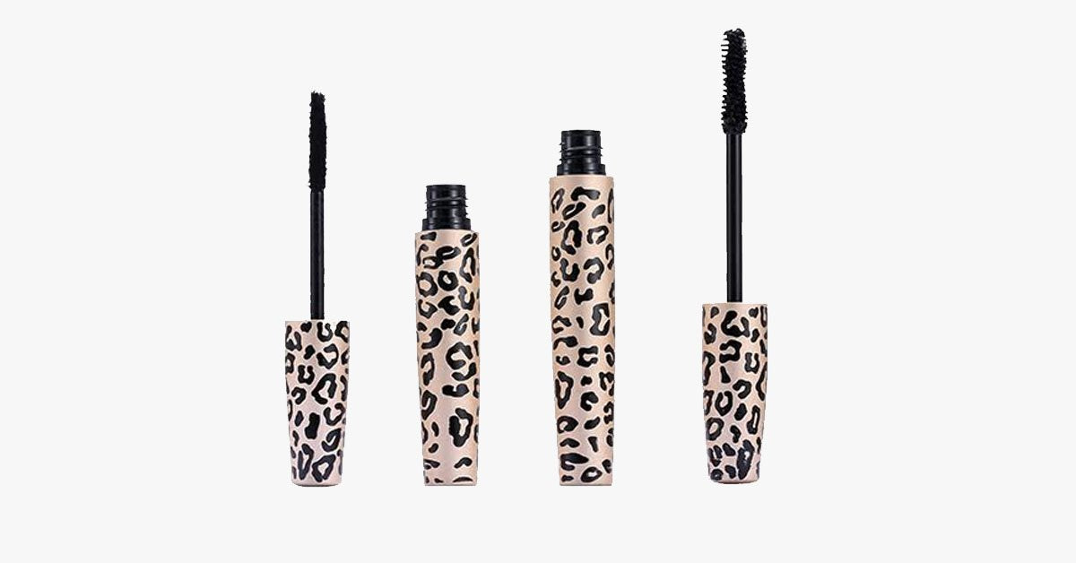 Skorter | 3D Transplant gel & mascara in leopard pattern bottle - Made from natural fibers - Waterproof & easy to use