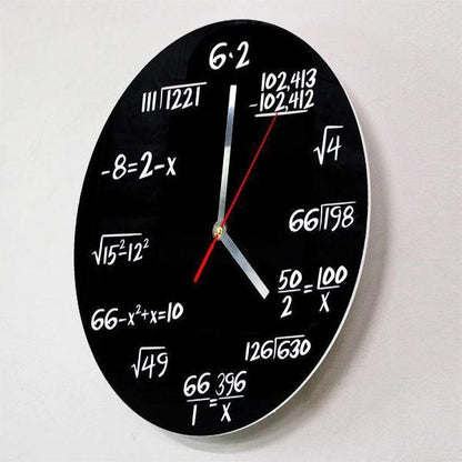 Math Equations Wall Clock - SKØRTER
