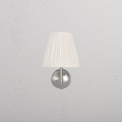 Skorter | Malvern Small Wall Lamp Plique Alabaster White - Polished Nickel