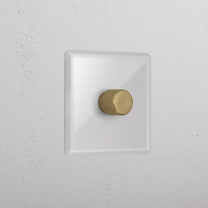 Skorter | 1G Two Way Dimmer Switch - Clear Antique Brass