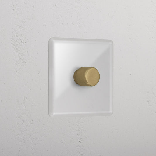 Skorter | 1G Two Way Dimmer Switch - Clear Antique Brass