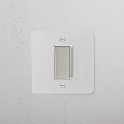 Skorter | 1G Center Reactive Rocker Switch - Malbar Polished Nickel White