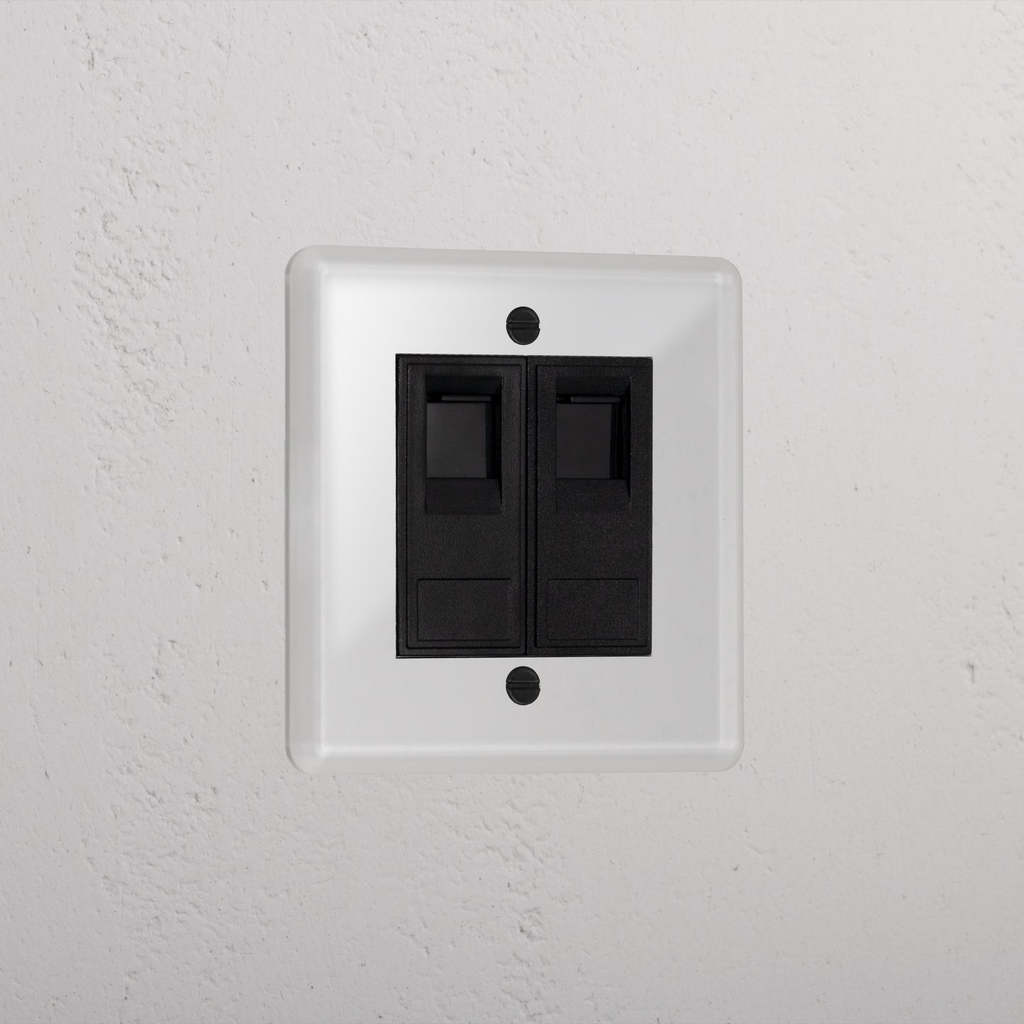 Skorter | 2x CAT6 - Clear Black