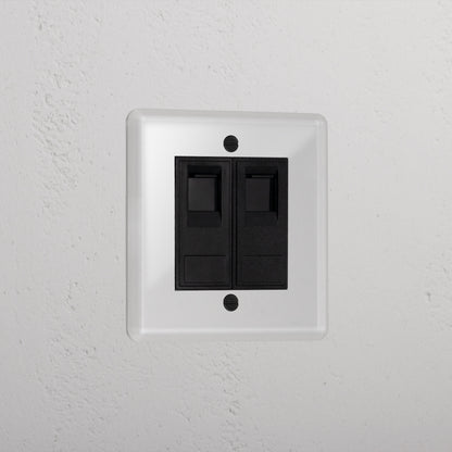 Skorter | 2x CAT6 - Clear Black