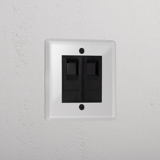 Skorter | 2x CAT6 - Clear Black