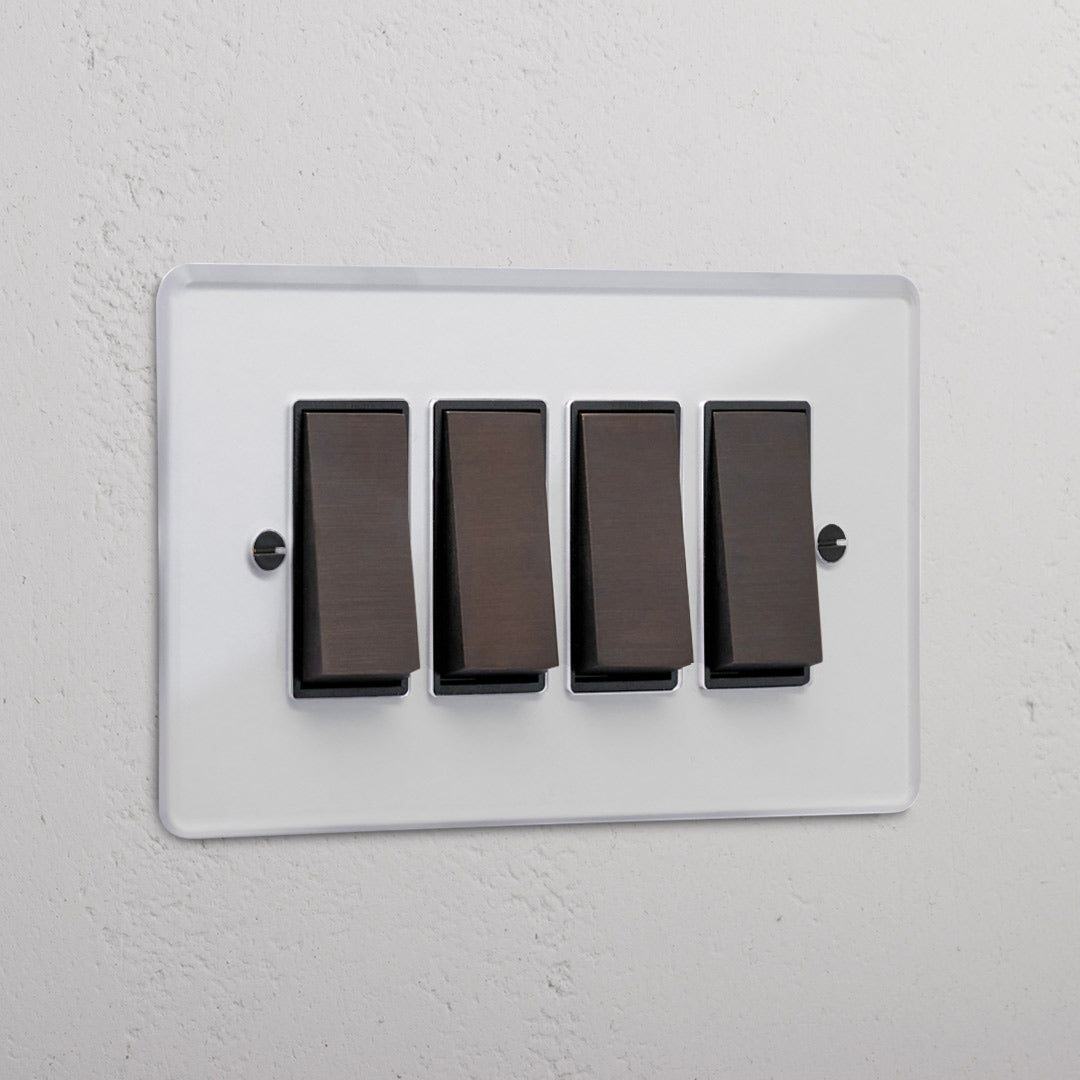 Skorter | 4G Two-way Rocker Switch - Clear Bronze Black