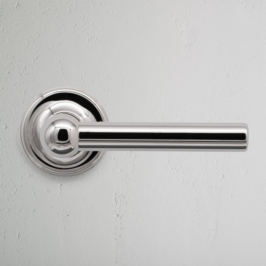 Skorter | Harper Origin Door Handle - Polished Nickel